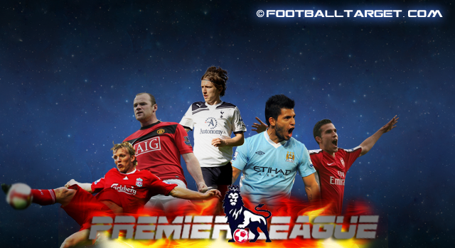 Premier league england,rooney,modric,aguero,van perise,20,000 goal