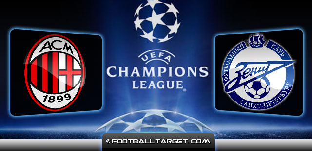 "AC Milan vs Zenit" "AC Milan vs Zenit Champions league" "AC Milan vs Zenit preview"