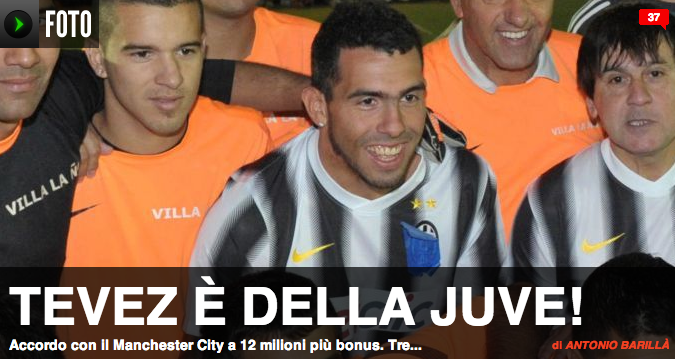 "Carlos Tevez Juventus" "Carlos Tevez Juventus transfer"