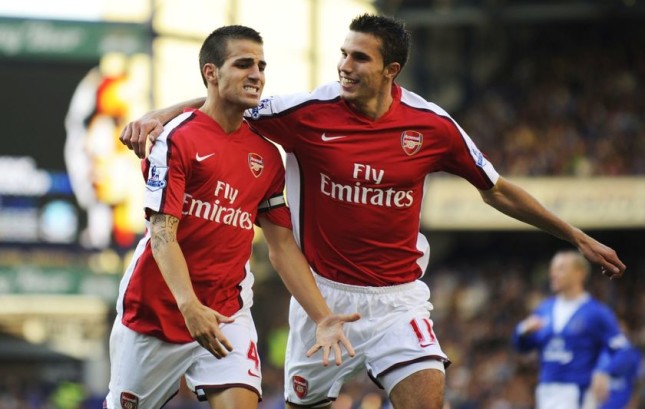 cesc fabregas v robin van persie