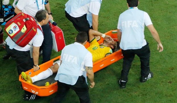 neymar injury vs colombia
